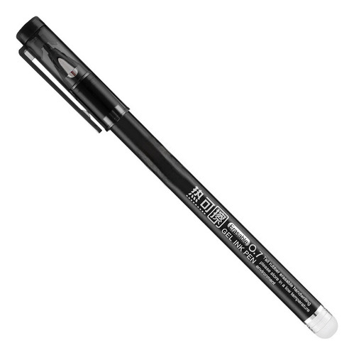 0,7 Mm - Preto - Canetas De Gel Apagáveis De Grande Capacida