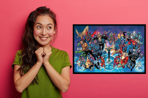 Poster De Todos Los Superheroes De Dc Comics