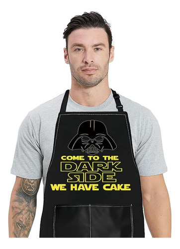 Come To The Dark Side We Have Cake Kitchen Delantal Ciencia