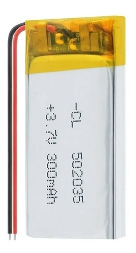 Bateria Litio 3.7v Polím. Paneles Protección 300mah 502035 