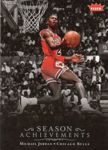 2007 Fleer Season Achievements Michael Jordan Bulls # 18 (Usado)