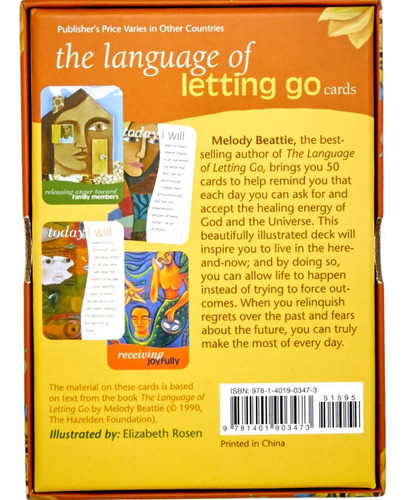 The Language Of Letting Go Melody Beattie. Cartas En Inglés