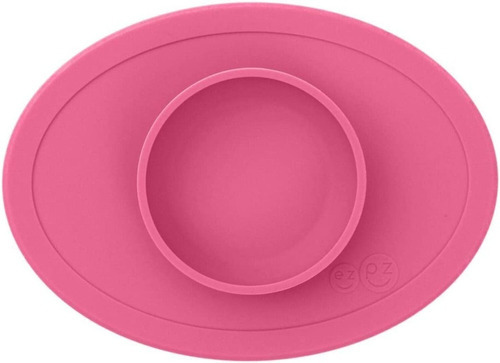 Plato Para Bebé Autoadherible De Silicón Ezpz Tiny Bowl Color Rosa