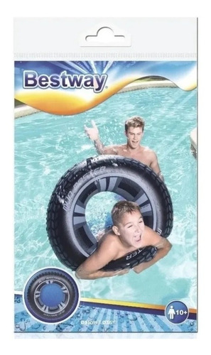 Salvavidas Inflable Flotador Diseño De Rueda Pileta Bestway