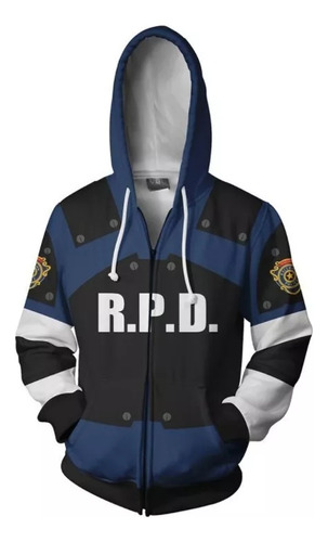 Resident Evil Leon Kennedy Sudadera De Uniforme De Policía