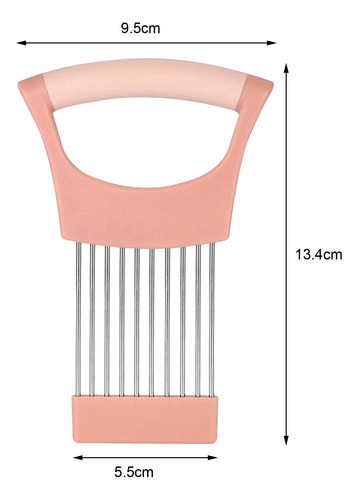 3 Soporte Para Cebolla Para Rebanar De Cebolla Manual Rosa