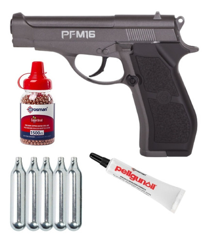 Pistola Crosman Pfm16 5 Tanques Co2 Xchws C