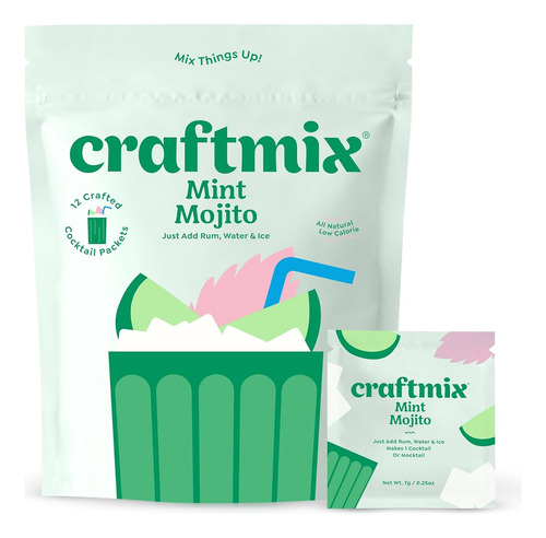 Mezcla Para Preparar Mojito De Menta, Para 12 Cócteles, Mezc