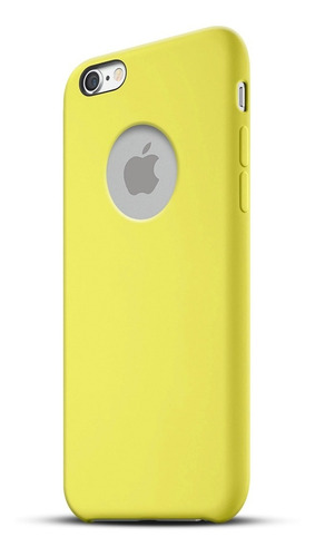 Funda Protectora Silicone Para iPhone 13 Pro Max Amarillo