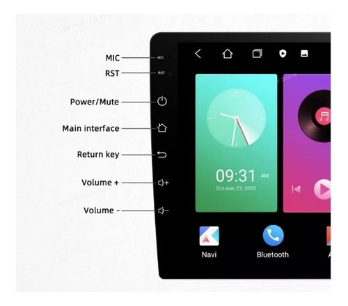 Radio Toyota Hilux 2016+ Android Auto/apple Carplay 2g+32gb