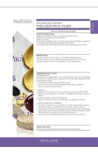 Wellness Pack Para Mujer By Oriflame