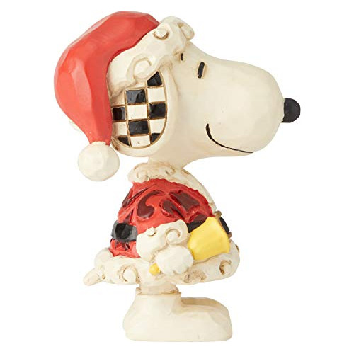 Figurina Miniatura De Snoopy Santa De Peanuts Por Jim S...