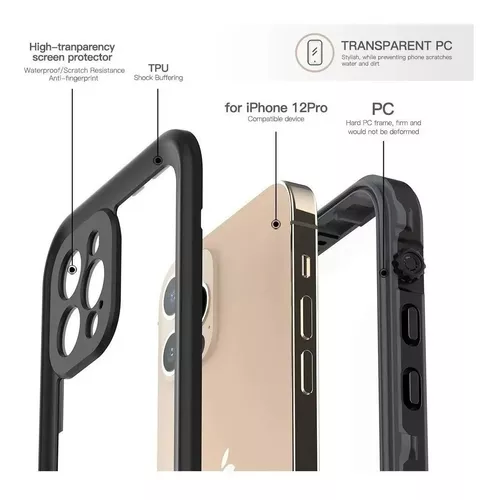 Funda protectora Iphone 12 12 mini 12 Pro 12Pro Max SE colgante