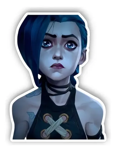 Sticker Jinx Arcane Powder Lol League Of Legends 83 Las X10 | MercadoLibre