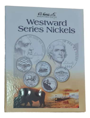 Album Coleccionador Whitman Monedas 5 Cts Serie Westward Lew