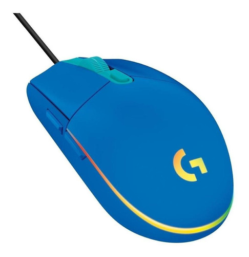 Mouse Ótico Para Jogos Logitech G203 Lightsync Azul