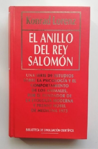 El Anillo Del Rey Salomón / Konrad Lorenz (g) 