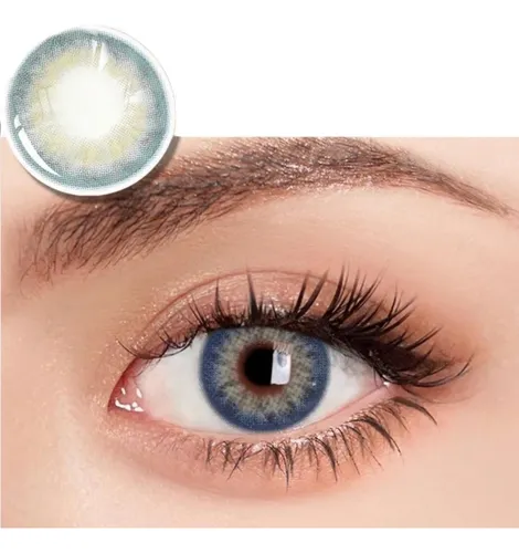 Lentes De Contacto Azul Gris Natural Pupilente
