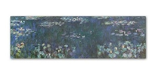 Marca Fine Art El Agua Lillies Verde Reflexiones Pared Decor