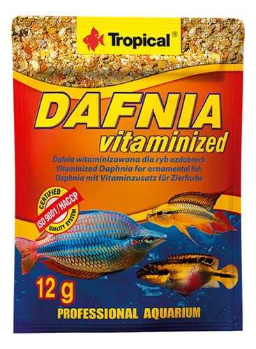 Tropical Dafnia Vitaminized - Sachê 12g - Petisco P/ Peixe