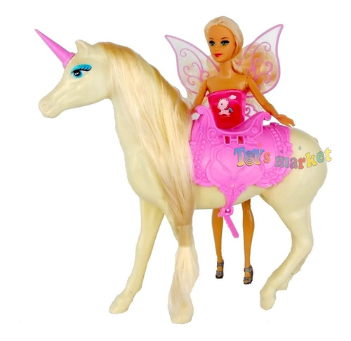 Imagen 5 de 7 de Muñeca Poppi Doll Kiara Hada Y Su Unicornio. B145(vestido 2)