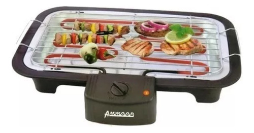 Parrilla Eléctrica Gril Portatil Balcon Regulado Temperatura Negro