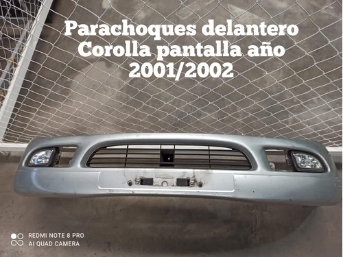 Parachoques Toyota Corolla Pantalla Año 2001/2002. Delantero