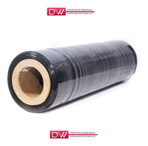 Imagen 2 de 10 de Film Stretch Negro 50cm Virgen 50cm 5kg Aprox Oferta Dw!