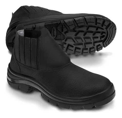 Bota Botina De Segurança Masculina Marluvas Bico Pvc Com Ca