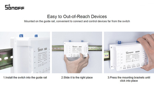 Sonoff 4ch Pro R3 Interruptor Wifi 4 Salida App Alexa Google