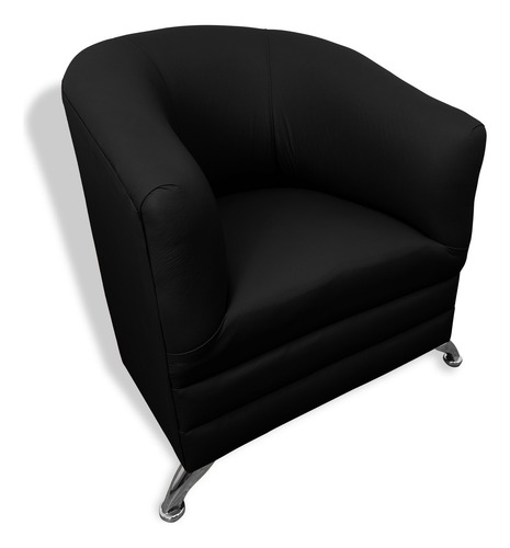 Sillón,bar, Cafetería, Restaurante,minimalista,neveria. Color Negro Diseño De La Tela Liso