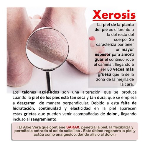 Imagen 2 de 7 de Sarax. Cuidado De Pie Y Uñas. Mal Olor Hongos Picazón Talón.