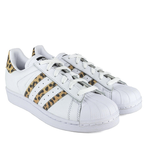 super star adidas blancas