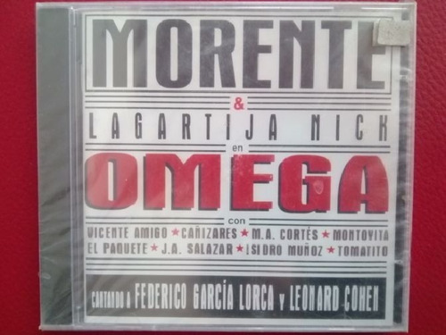 Cd Morente & Lagartija Nick Omega Leer Descripción Tz036