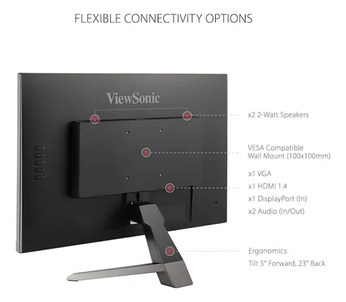 Monitor Para Juegos Viewsonic Vx2767-mhd De 27 Pulgadas Y 10