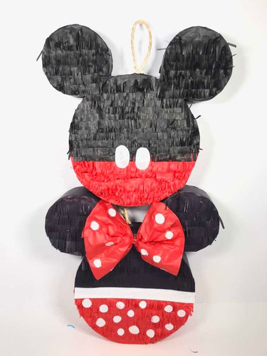 2 Mini Piñatas Decorativa Fiesta Mickey Minnie Centro D Mesa