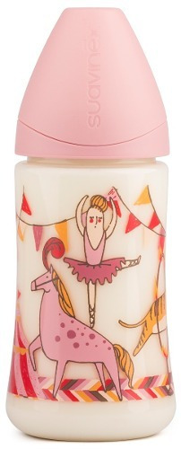 Biberón Suavinex 270ml Circo Rosa  Bebés Y Niños