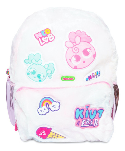 Mochila Back Pack De Peluche Distroller Color Multicolor Diseño de la tela Estampado