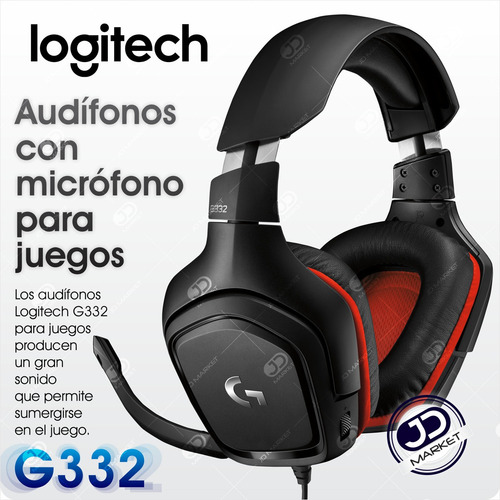 Imagen 2 de 8 de Diadema Gamer Estéreo Micrófono Logitech G332, Pc, Ps4, Xbox