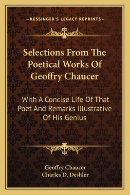Libro Selections From The Poetical Works Of Geoffry Chauc...