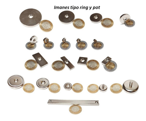 Imagen 8 de 10 de 50 Imanes Neodimio 10mm X 10mm X 1mm Broche Xto