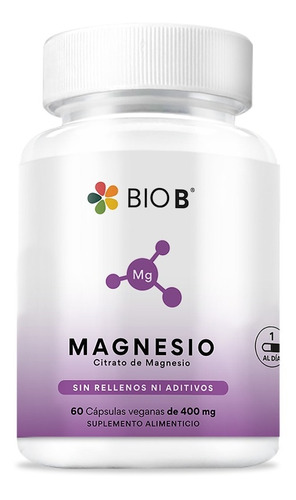 Bio B | Magnesio | 60 Cápsulas Veganas