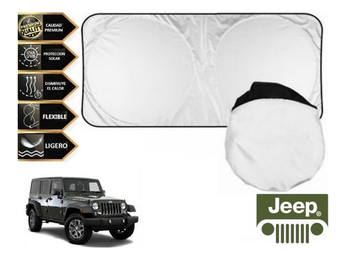 Protector Cubresol Tapasol Con Ventosas Jeep Wrangler 2011