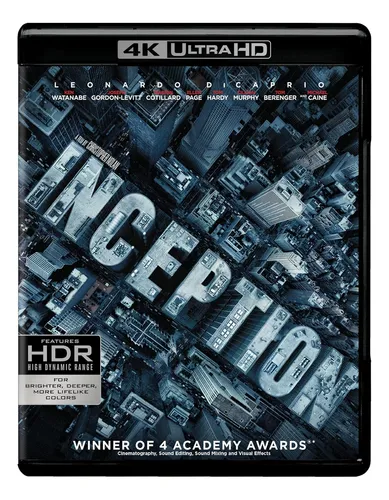 Pelicula: Inception (4k Ultra Hd) [4k Uhd] Blu-ray 4k