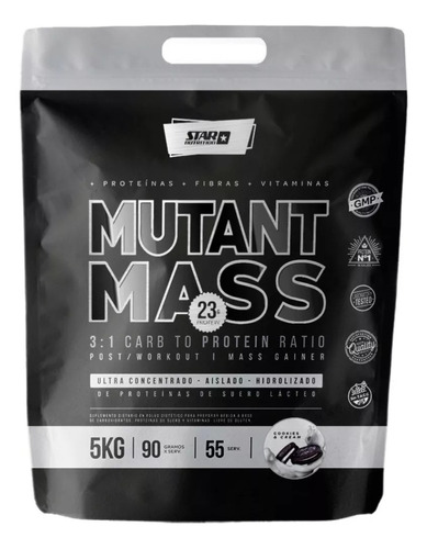 Suplemento En Polvo Star Nutrition Mutant Mass 5kg