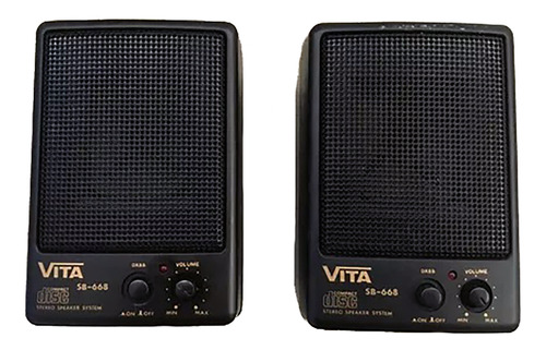 Rádio Stereo Speaker System De Mesa Vita Sb668 Original