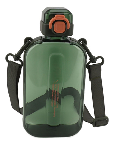 Botella De Agua Plana De 750 Ml, Delgada, Con Correa De Sili