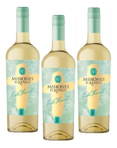 Vino Misiones De Rengo Late Harvest 750ml 3 Unidades.