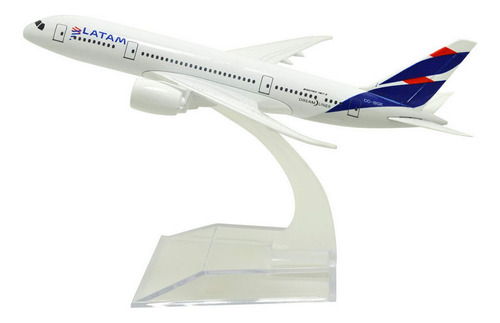 Avión A Escala 1:400. Boeing B787 Latam. 16cms. Metálico.