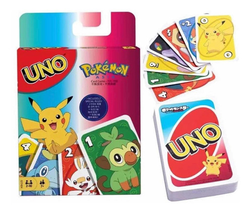 Juego De Cartas Uno De Pokemon, Juego Mesa